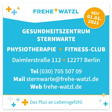 Frehe + Watzl Therapie GmbH | Gesundheitszentrum Sternwarte | Berlin Marienfelde